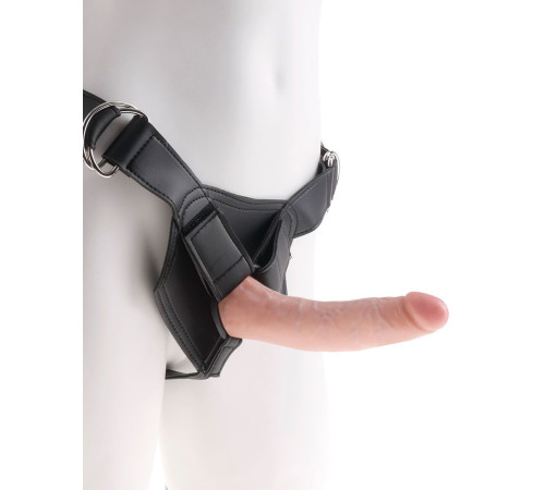 Страпон на виниловых трусиках Strap-on Harness Cock - 17,8 см.