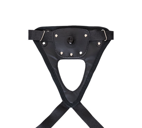 Телесный страпон на трусиках Realstick Hunter - 14,5 см.