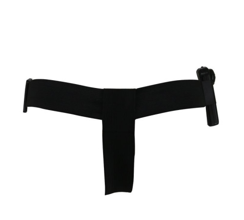 Женский страпон с вибрацией и вагинальной пробкой Ultra Passionate Harness - 18 см.
