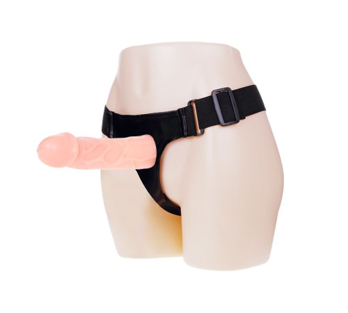 Телесный фаллоимитатор на трусиках Jessica Strap-On - 15,5 см.