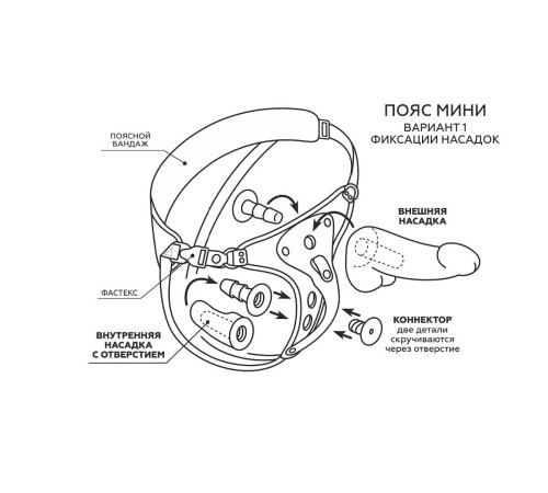 Женский пояс WOMEN Style с 3 насадками