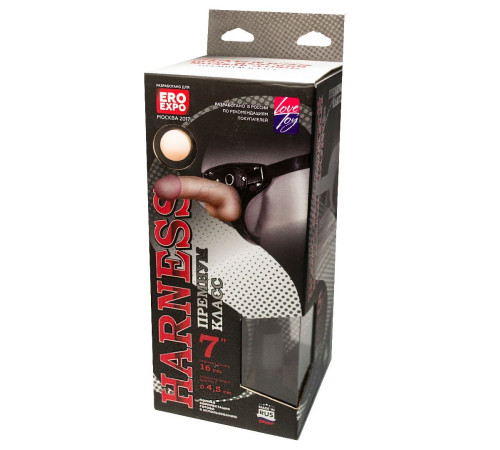 Кожаный пояс харнесс WOMAN LONG премиум класса с 3 насадками