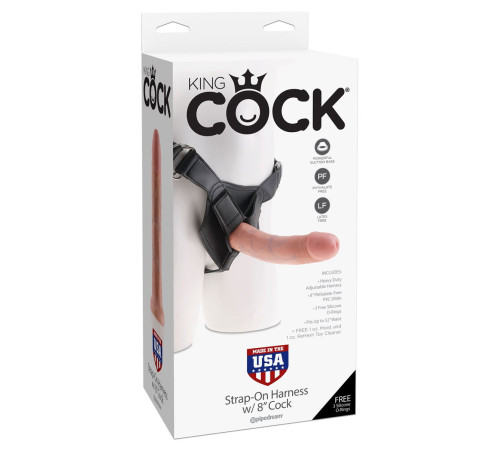 Телесный страпон на трусиках Strap-on Harness Cock - 20,3 см. Телесный страпон на трусиках Strap-on Harness Cock - 20,3 см.
