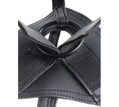 Телесный страпон Strap-on Harness Cock - 15,2 см.