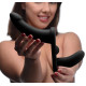 Заказать Черный вибрострапон Double Take 10X Double Penetration Vibrating Strap-on Harness