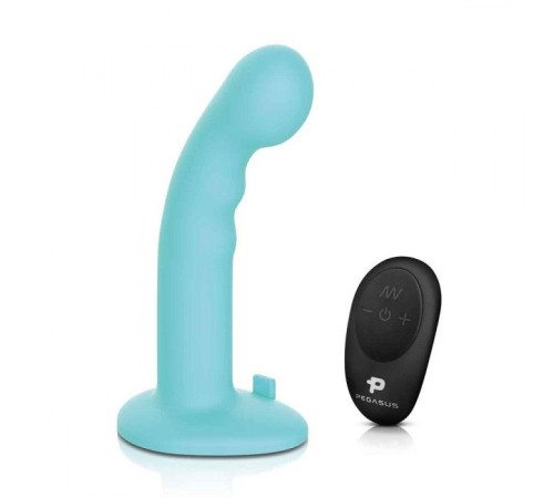 Голубая изогнутая насадка 6in Remote Control Ripple P-Spot G-Spot на черных трусиках - 16 см. Голубая изогнутая насадка 6in Remote Control Ripple P-Spot G-Spot на черных трусиках - 16 см.