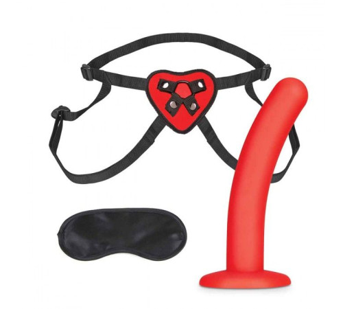 Красный поясной фаллоимитатор Red Heart Strap on Harness 5in Dildo Set - 12,25 см. Красный поясной фаллоимитатор Red Heart Strap on Harness 5in Dildo Set - 12,25 см.