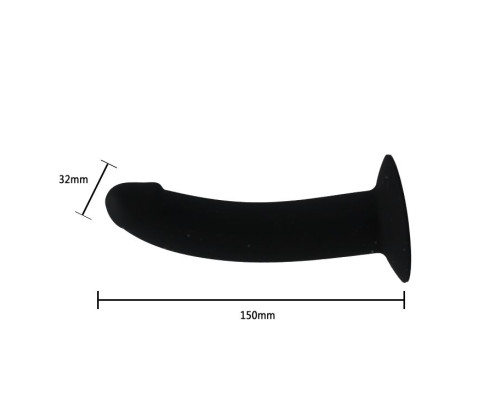 Заказать Страпон на эластичных ремнях Ultra Harness Les Dildo - 15 см.